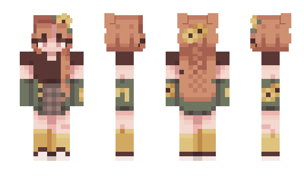 Minecraft skin TanukiFi