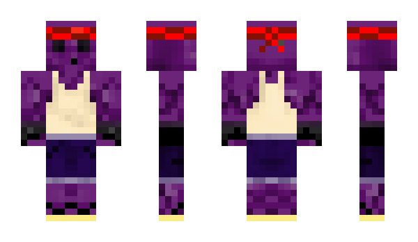 Minecraft skin purple4slime