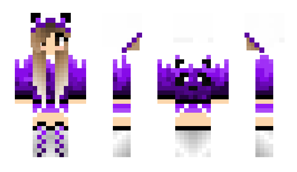Minecraft skin PurplePandaGirl