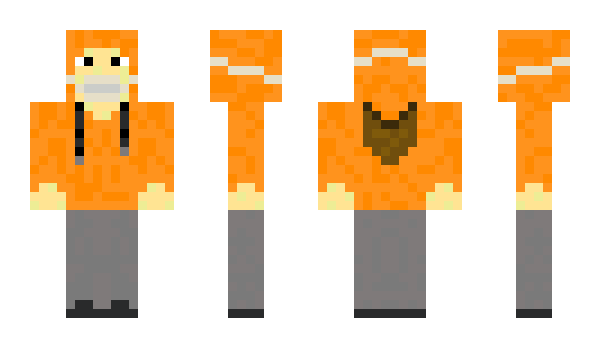 Minecraft skin orangezombie