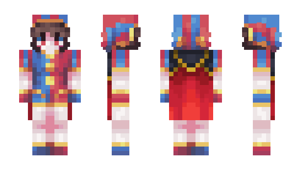 Minecraft скин по нику _Jester_Girl_