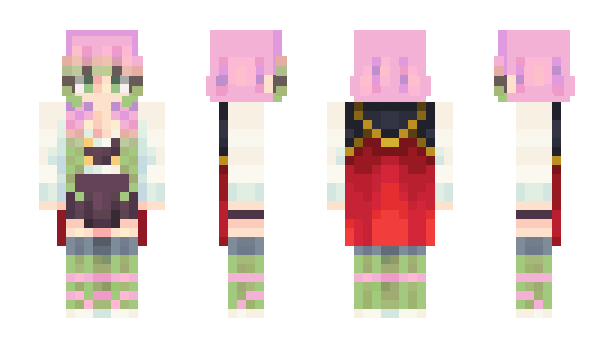 Minecraft skin pink_leo