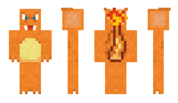 Minecraft skin Charizard