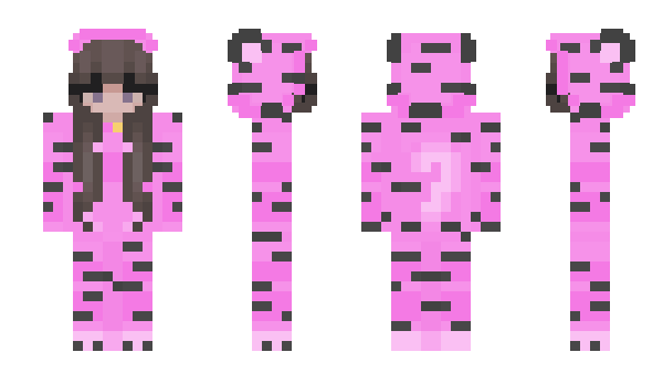 Minecraft skin pinktiger