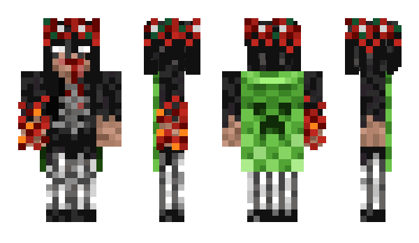 Minecraft skin CrimsonWitchAu