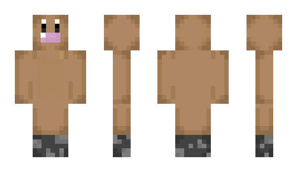 Minecraft skin Digglett