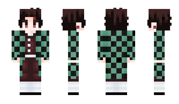 Minecraft skin tanjiro_