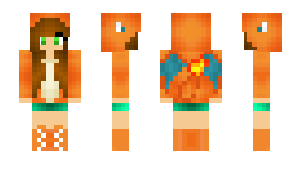 Minecraft скін по ніку CharizardX
