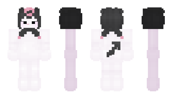 Minecraft skin Kuromi_3