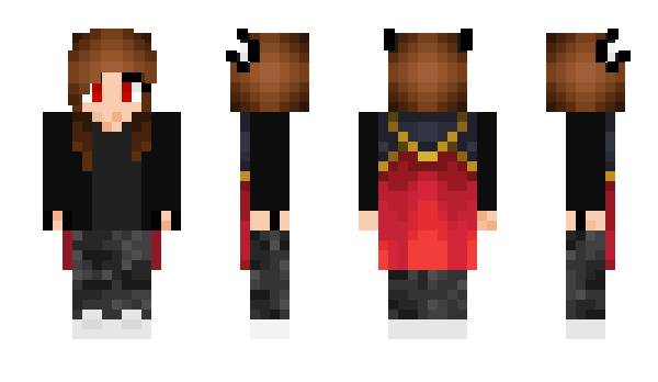 Minecraft skin ladywolf52