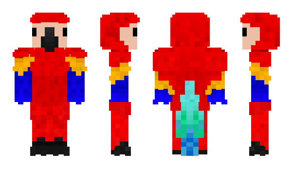 Minecraft скін по ніку thebird