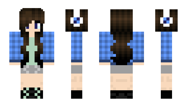 Minecraft скин по нику ZombieGirl01