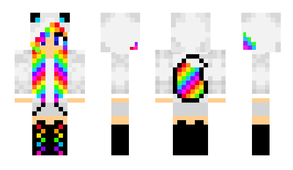 Minecraft skin RainBowBR