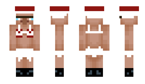 Minecraft skin SantaHelper