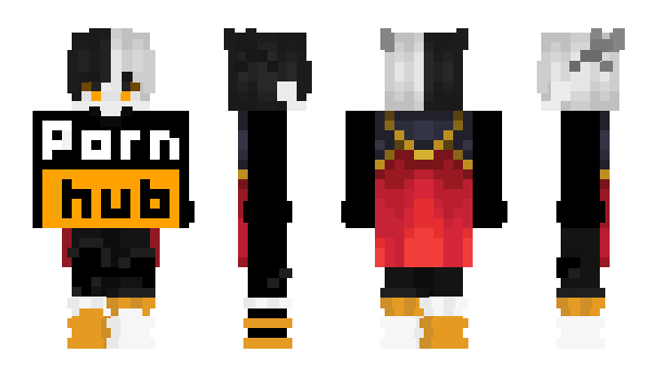 Minecraft skin GIRLUWU