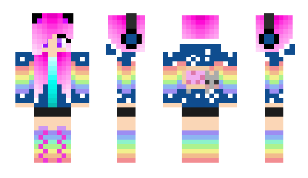 Minecraft скин по нику BadGirlz