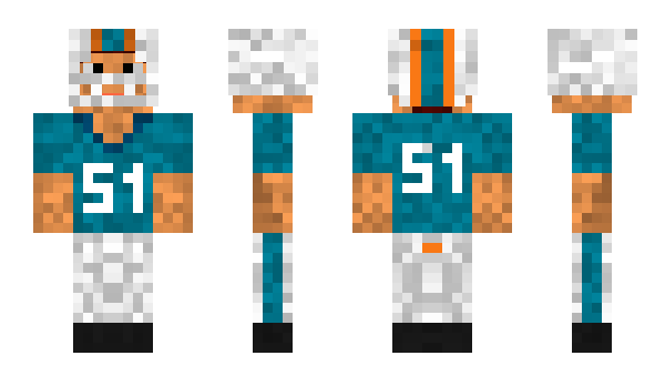 Minecraft скин по нику MiamiDolphins