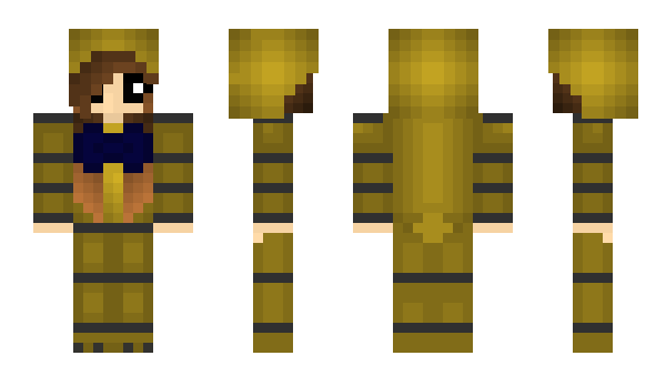 Minecraft skin GoldenFreddyGirl