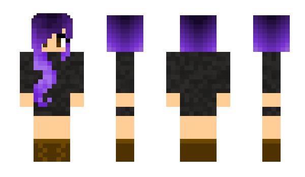 Minecraft skin purpleHERO