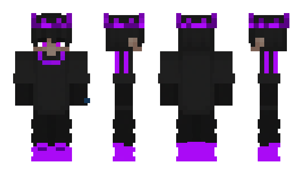 Minecraft скин по нику Purplesti