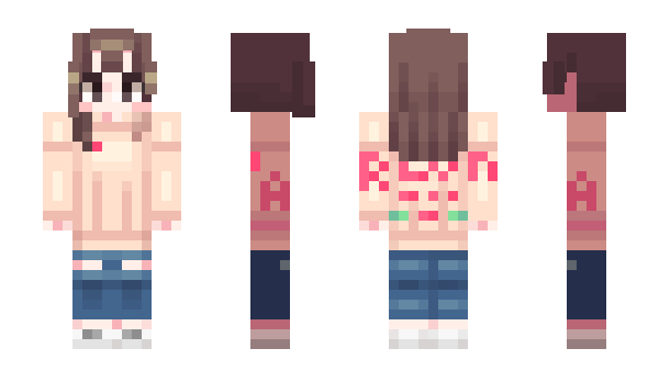 Minecraft skin STRAWDERRY