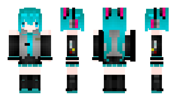 Minecraft skin hatsunemiko