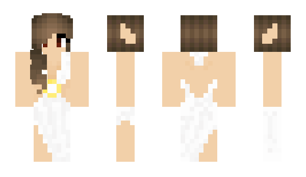 Minecraft skin WhiteRedRose