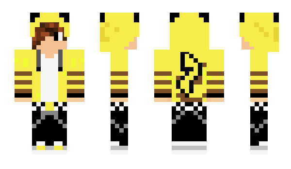 Minecraft скін по ніку PikachuGG