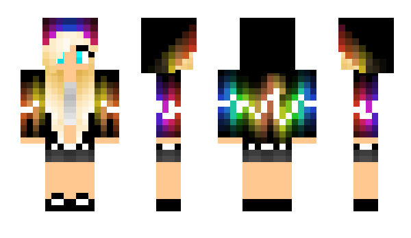 Minecraft skin RainbowGirl228