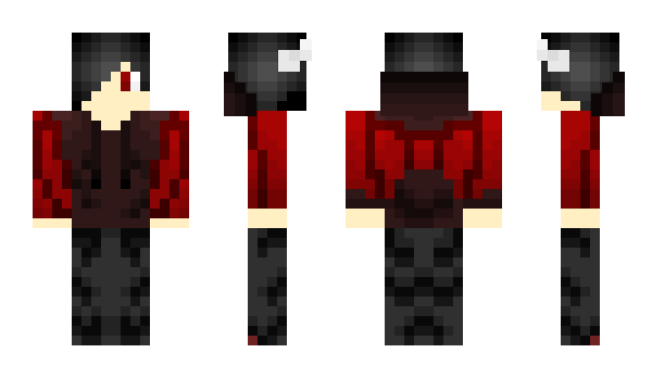 Minecraft skin RedBlueDevil