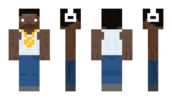 Minecraft скин по нику black_steve3