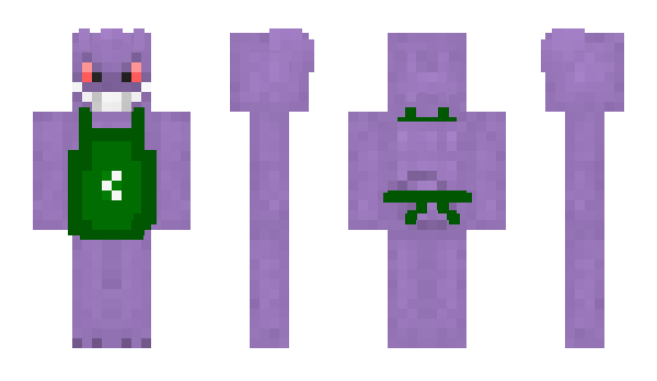 Minecraft skin PurpleGO