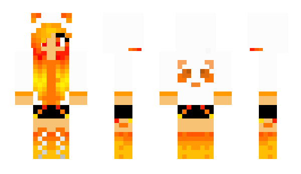 Minecraft скин по нику FireGirle