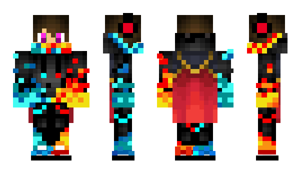 Minecraft skin fire_andre