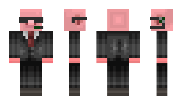 Minecraft skin FlamingPigman