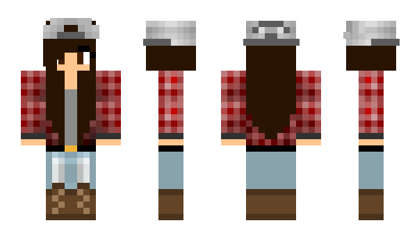 Minecraft skin Chicana