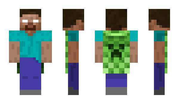 Minecraft skin greenzonewarrior