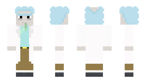 Minecraft skin RickSanchesZ