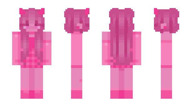 Minecraft skin pinkso