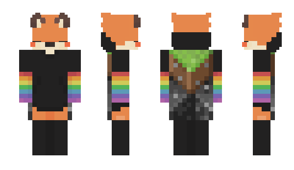 Minecraft skin FruiteeFox