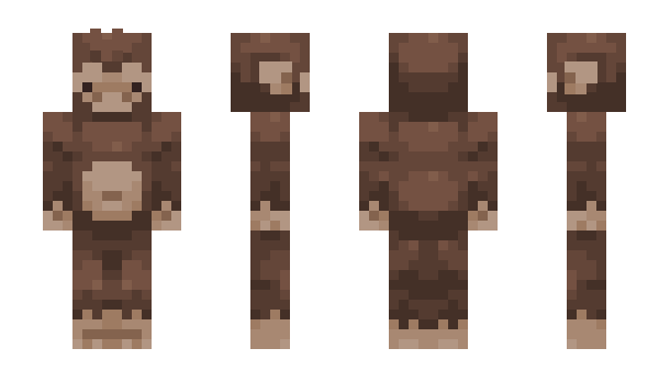 Minecraft skin ograngutan