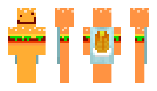 Minecraft skin xanderburger