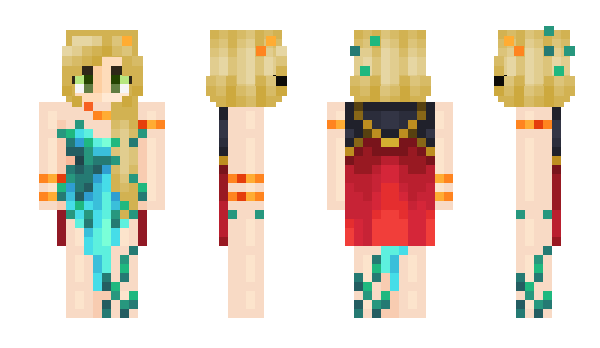 Minecraft скін по ніку TeaMermaid