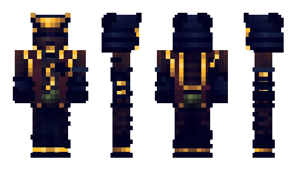 Minecraft skin BlackGold