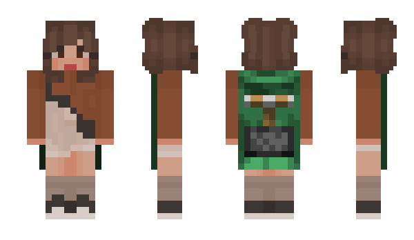 Minecraft skin GracesFoxes