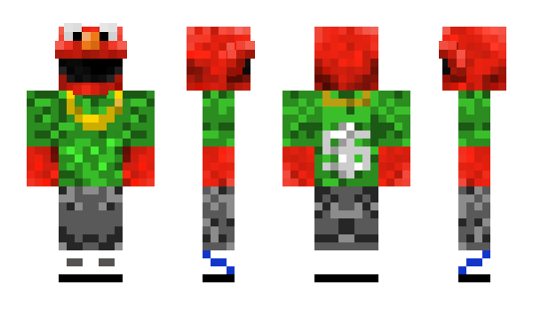 Minecraft skin GansterElmo