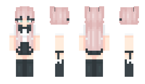 Minecraft skin SkyeTheAxolotl