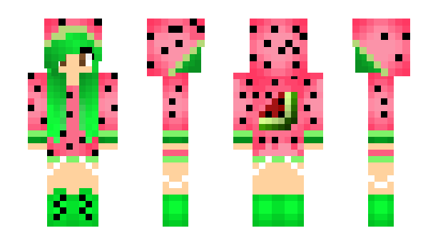 Minecraft skin Watermelon122
