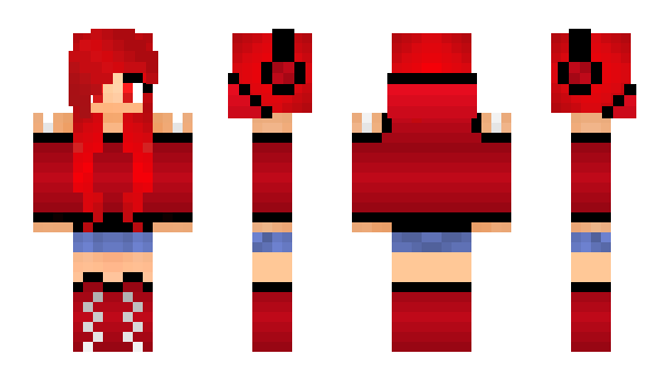 Minecraft skin redgirl