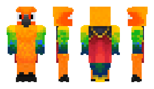 Minecraft skin Parrotbut